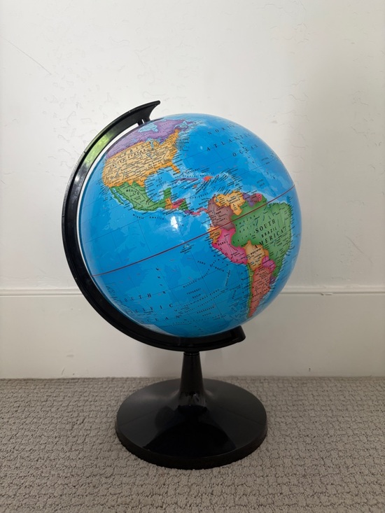 Amazon Other - Classic Blue World Globe on Black Stand